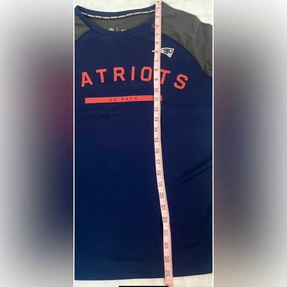 Women S‎ Nike Navy New England Patriots Tailgate Long-Sleeve T-Shirt Top Dri Fit